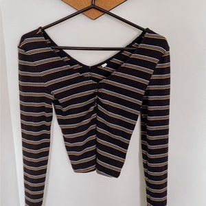 Pacsun striped tight long sleeve